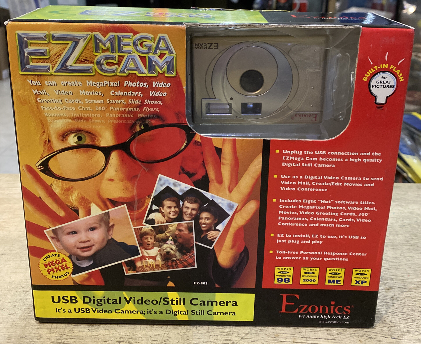 Ezonics EZMega Cam EZ-802 0.5 MP Digital Camera