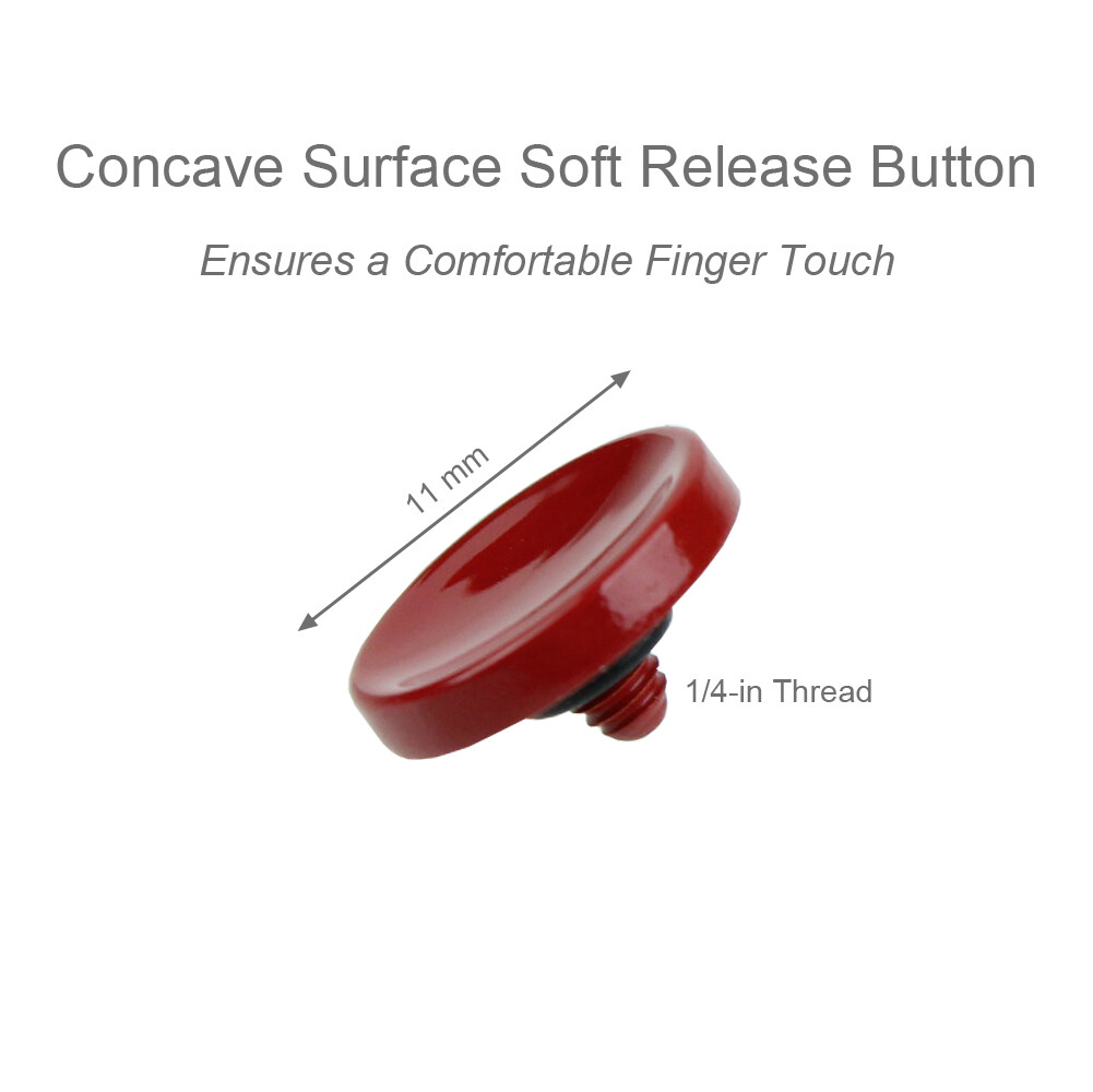 2 PCS Dark Red Soft Shutter Release Button for Canon New F-1/F-1/AE-1(FD mount)