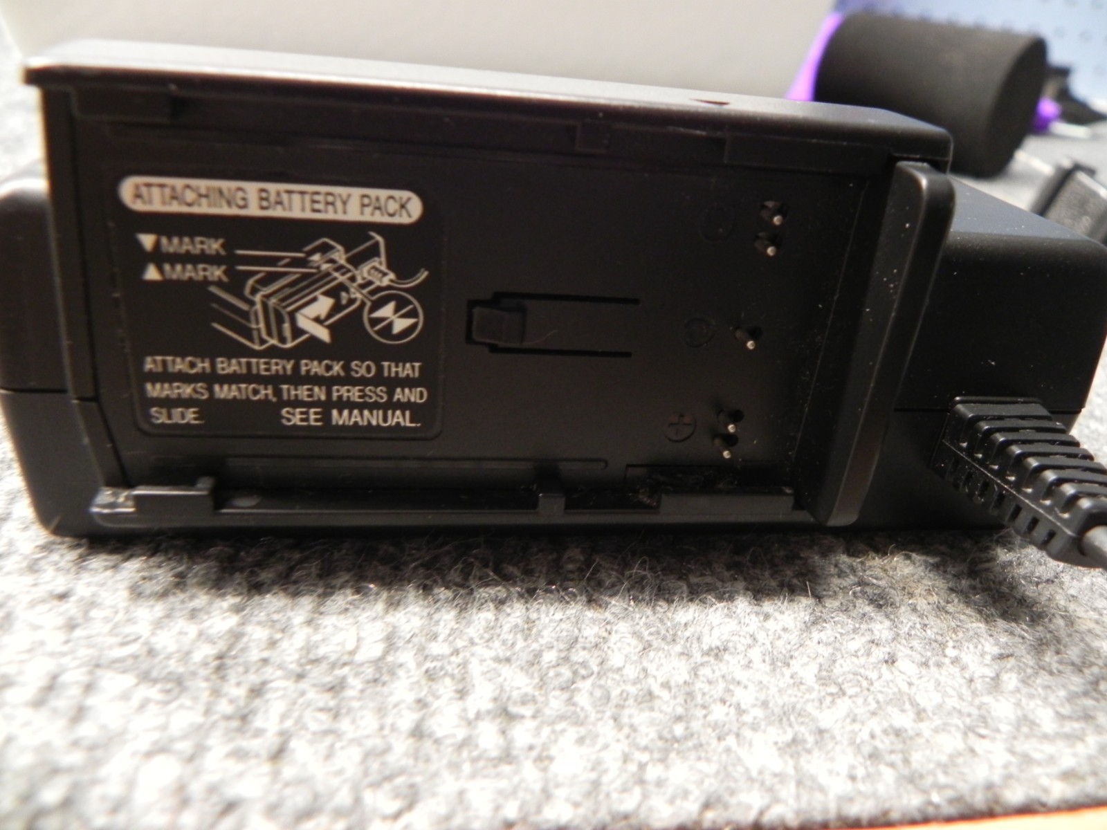 Sharp Viewcam Port Unit and AC Adapter/Battery Charger + More TESTED
