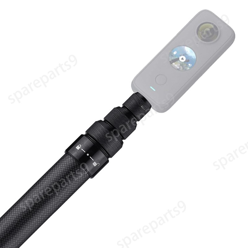 150cm Carbon Fiber Selfie Stick Extended Pole For Insta360 X5X4 X3 X2 X ONE R RS