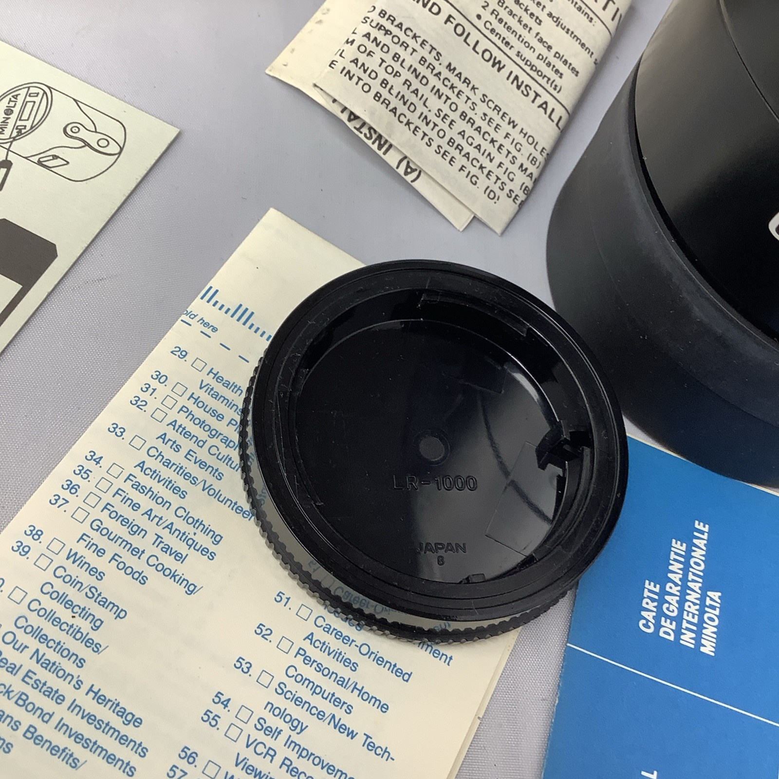 Minolta Maxxum AF Reflex 500mm f/8 Mirror w/ Case And Box And All Paperwork