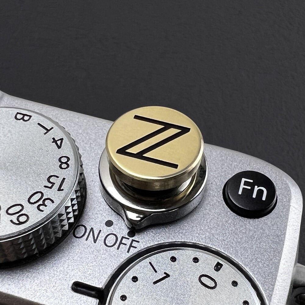 Hot Shoe Cover Shutter Release Button brass Z Suitable for Nikon, Canon, Sony