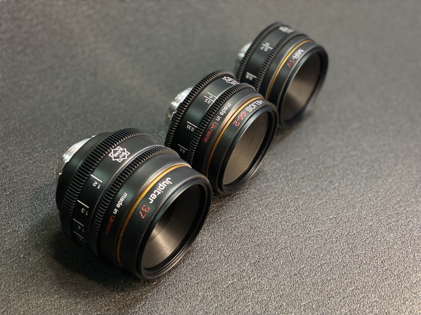 Arri PL SET Rehouse 37 58 135 Soviet HELIOS MIR JUPITER CINE Lenses BTF PL MOUNT