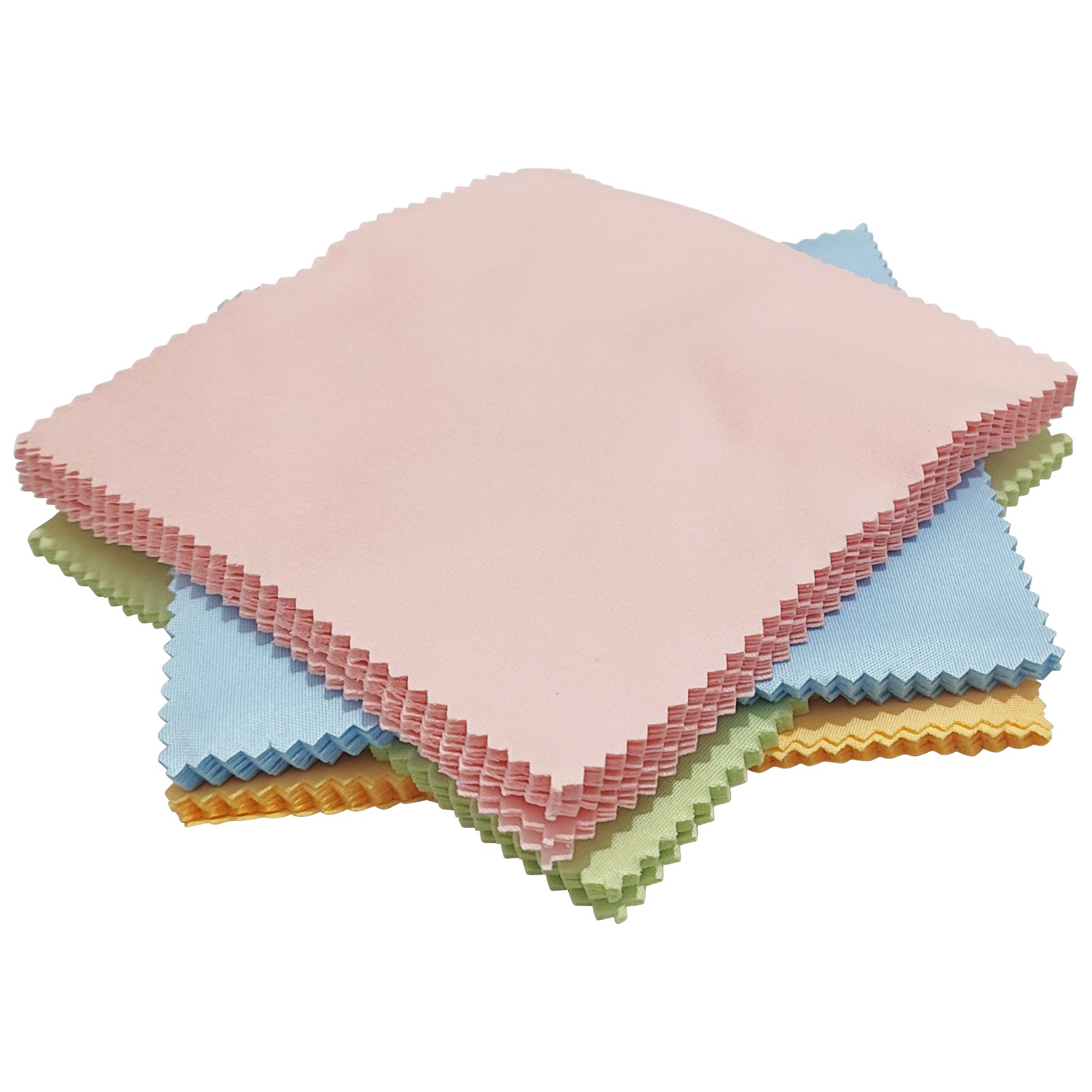 INTSUPERMAI 100pcs Microfiber Glasses Cleaning Cloth Portable 5.11″*5.11″ Size