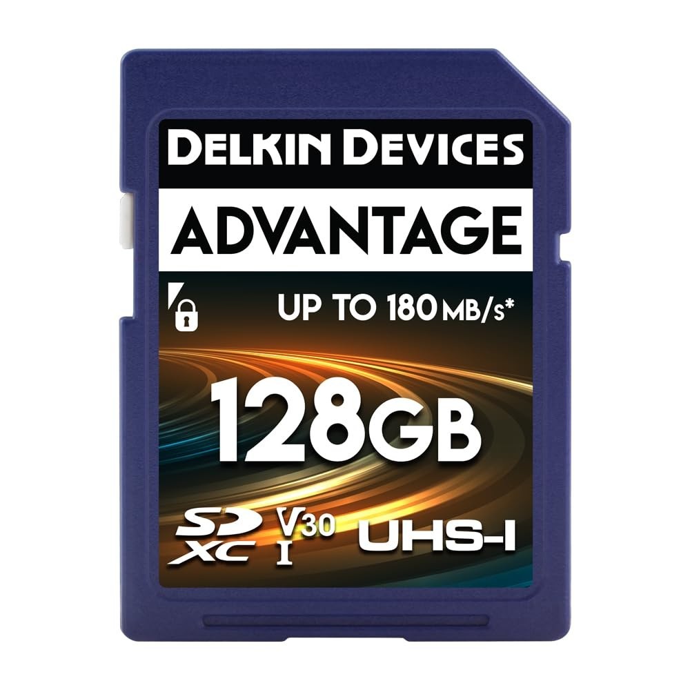 128GB SDXC Memory Card UHS-I – 100MB/s Write, 180MB/s Read, C10 U3 V30 4K UHD