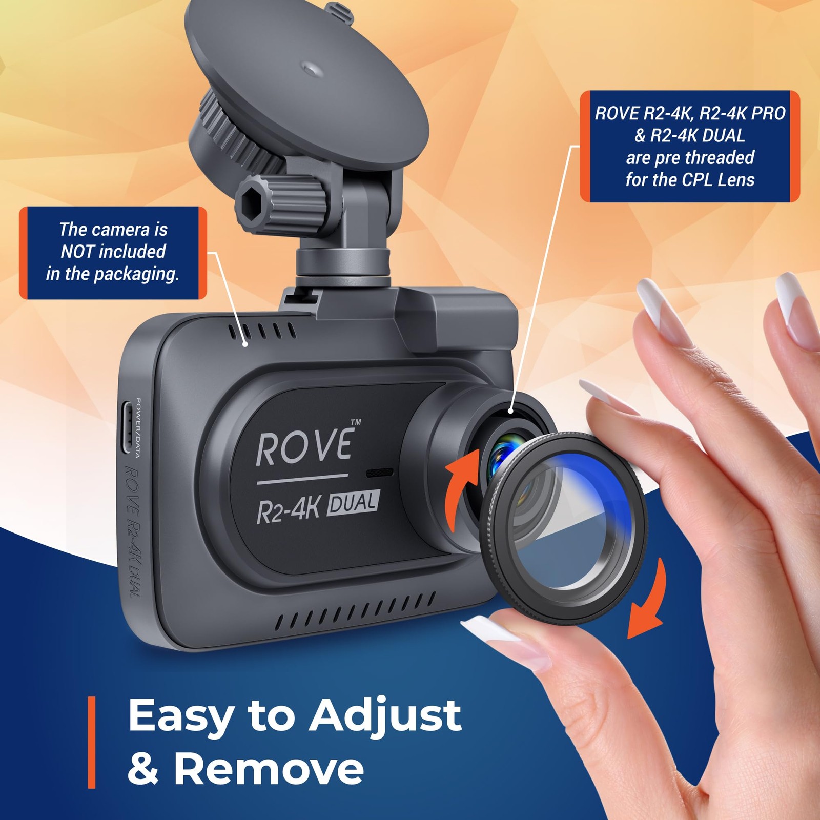 ROVE Ultimate CPL Filter, Anti-Glare Circular Polarizer Lens for R2-4K,…