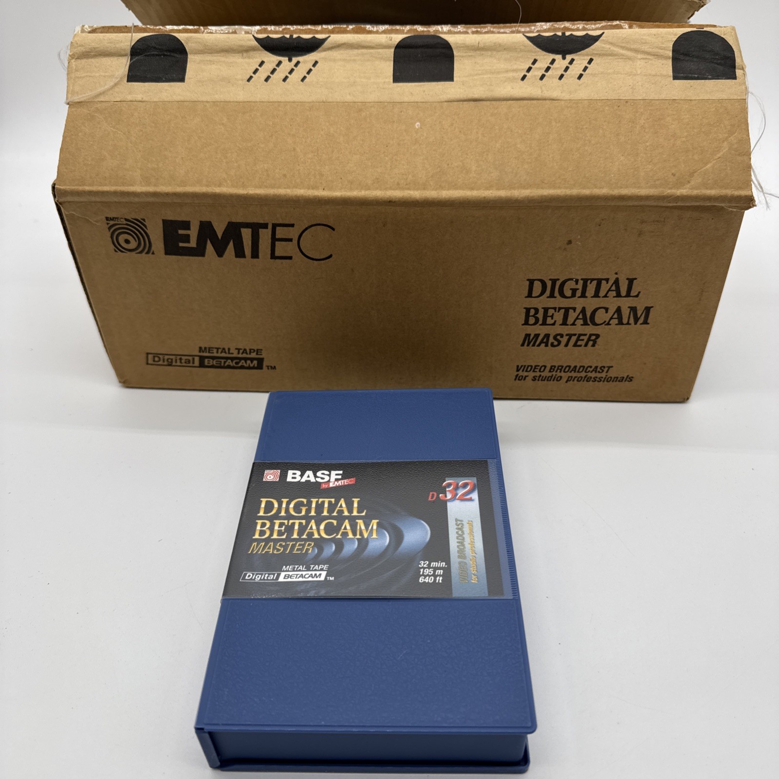 10X NEW! BASF EMTEC D32 32MIN DIGITAL BETACAM MASTER METAL TAPE