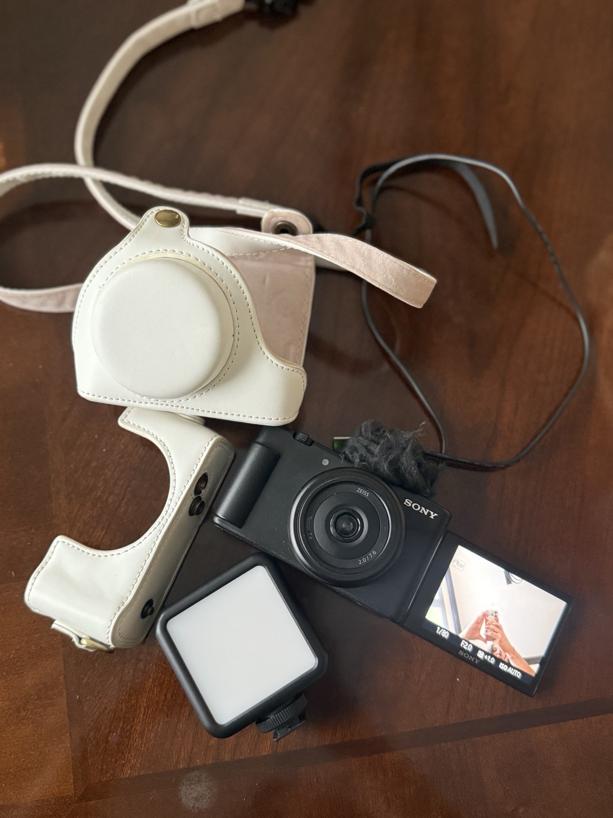 Sony ZV-1F Digital Camera 20.1MP 2.7x Zoom Bluetooth Wi-Fi w/ Accessories