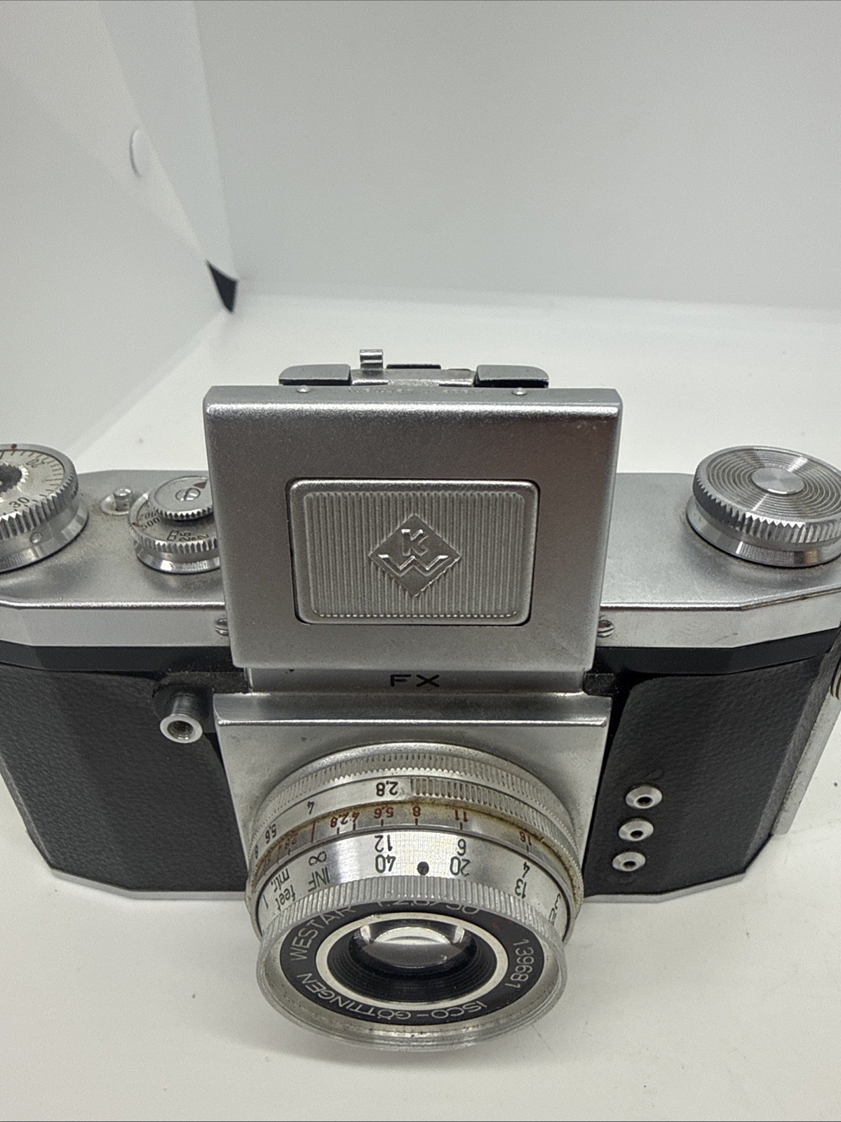 Praktica FX 35mm SLR Camera W/ Carl Zeiss Tessar 50mm f/2.8 Lens (Untested)