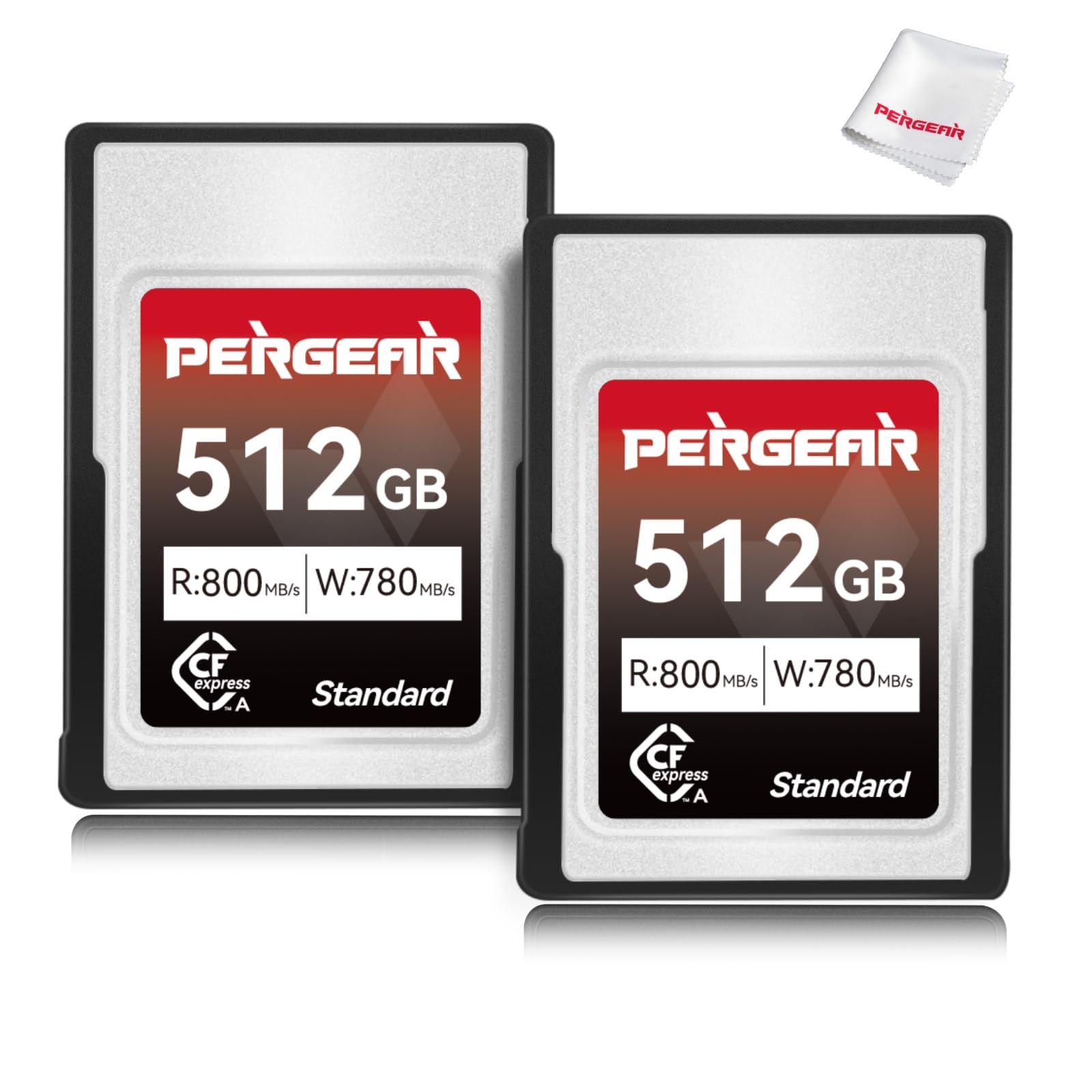 PERGEAR CFexpress Type A Memory Card 512GB Standard Series 2 pieces Compatible w