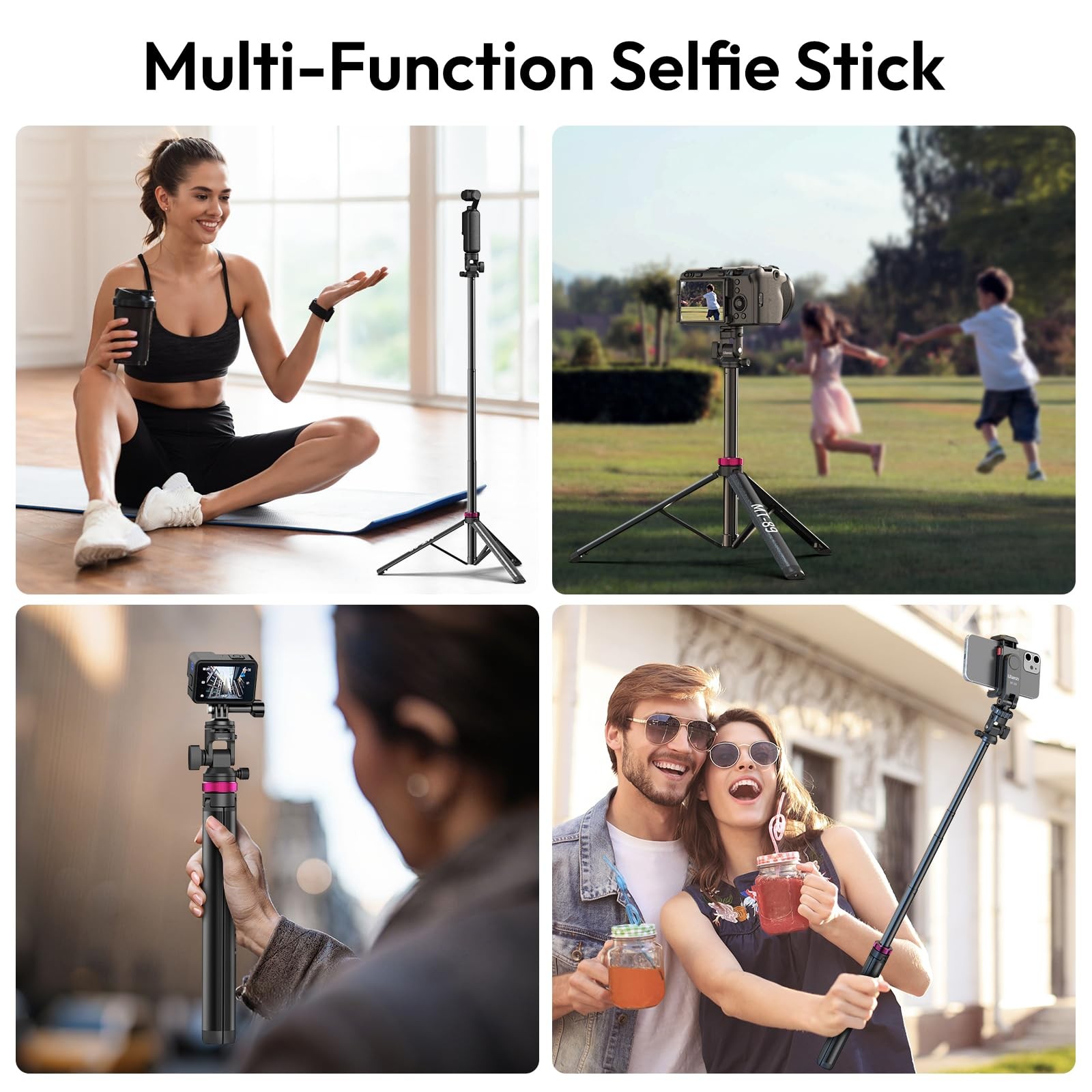 Ulanzi Mt-89 Extendable Tripod Aluminum 82 Portable Adjustable Light Stand 1/4
