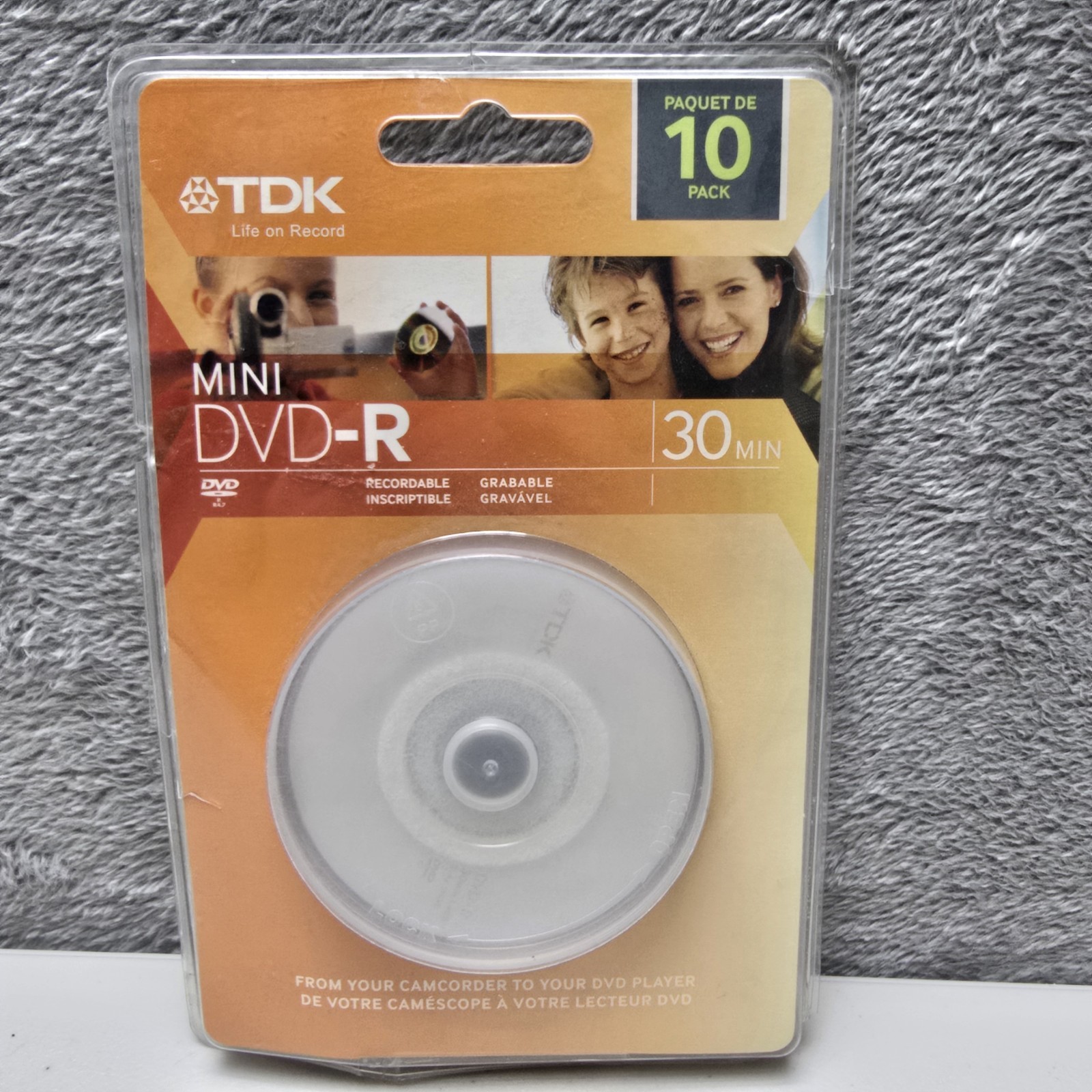 TDK Mini DVD-R Recordable 30 Min 1.4 GB 10 Pack New
