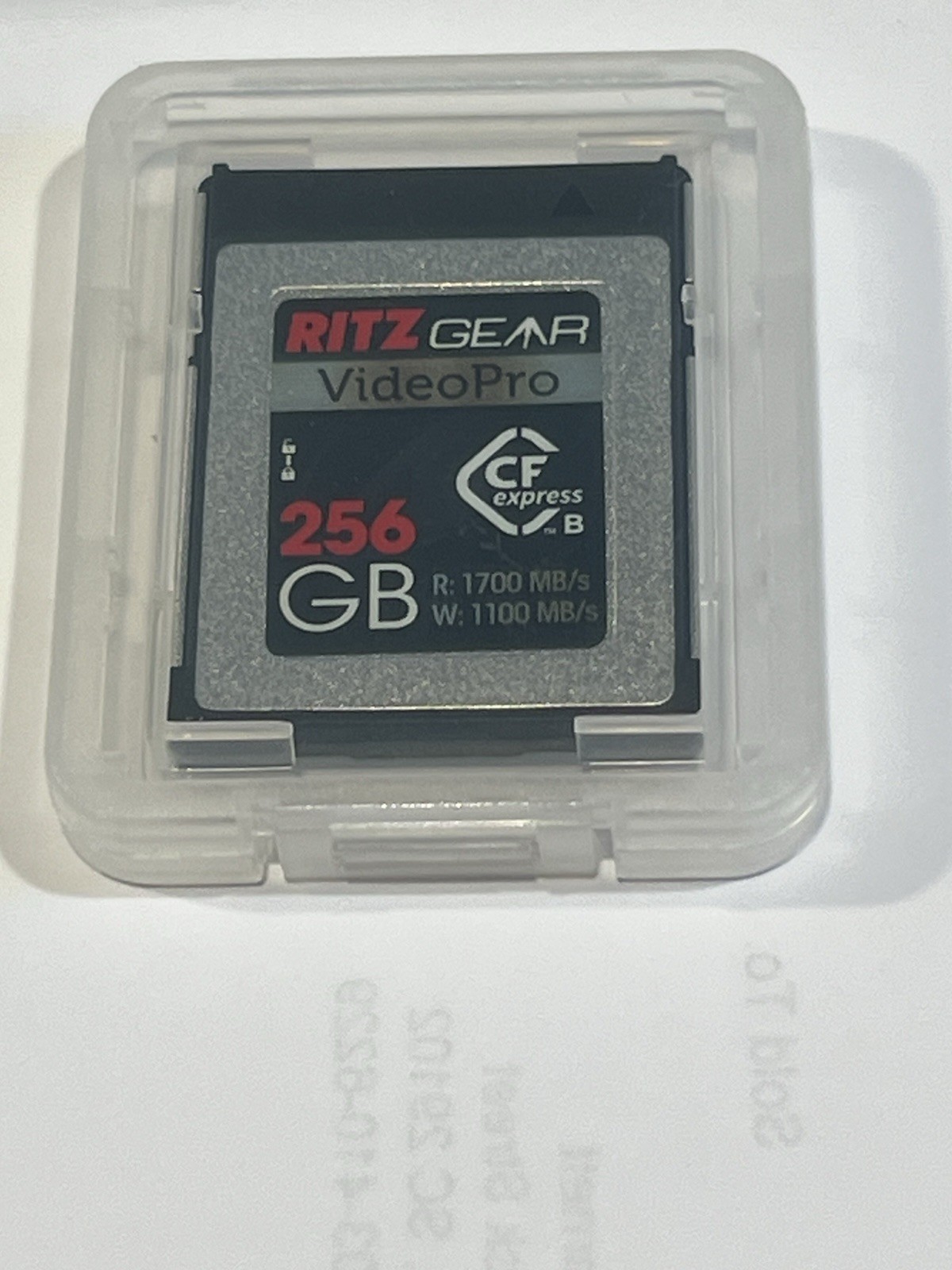 Ritz Gear VideoPro 256GB CFexpress Type B Memory Card 1700MB/s 8K VPG In Case