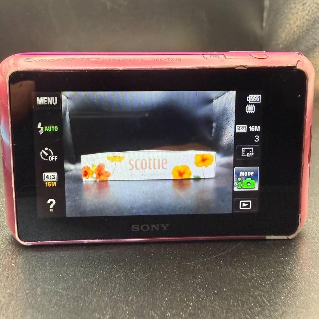 Sony Cyber shot DSC-TX10 16.2MP 4x Waterproof Digital Camera Pink F/S From Japan