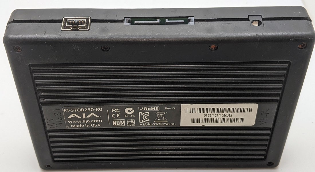 AJA Ki Pro, KI-STOR250-R0 250GB KiStor Hard Disk Drive