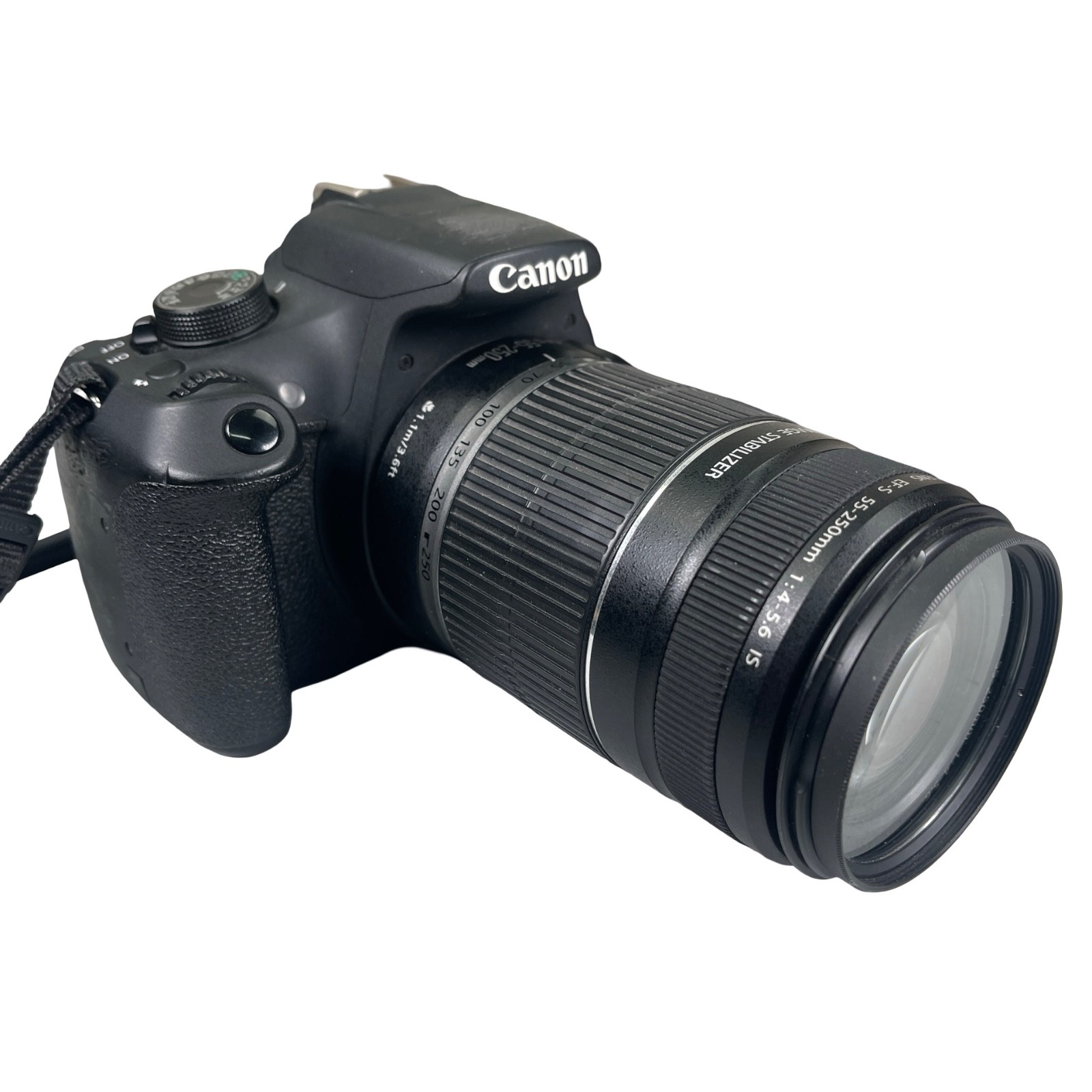 Canon EOS Rebel T5 DSLR 18-55mm 55-250mm Lenses 2 Batteries Charger