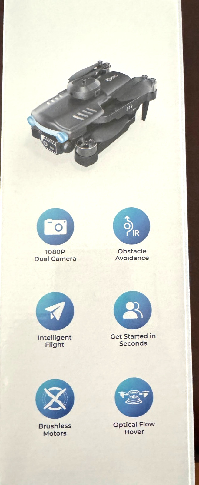Contixo F19 Compact Foldable Camera Drone, Non-GPS, Brand New and Unopened