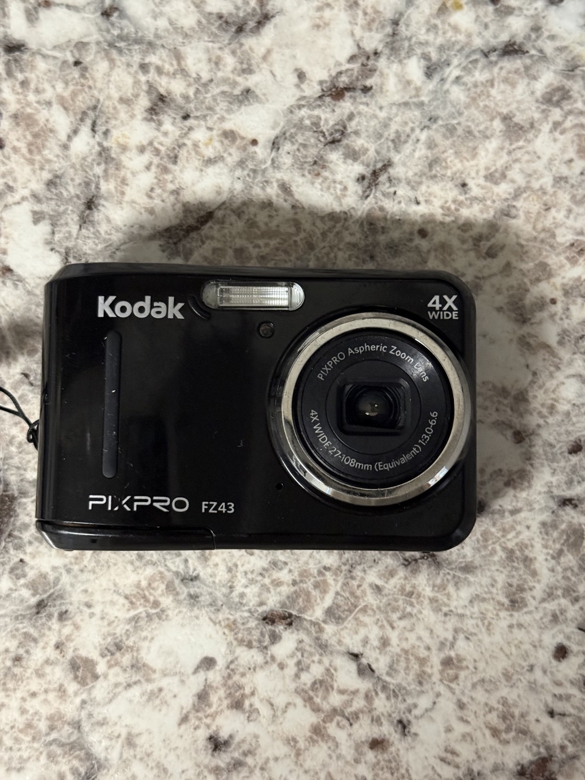 FOR PARTS Kodak PixPro FZ43 Friendly Zoom 16MP Digital Camera Black