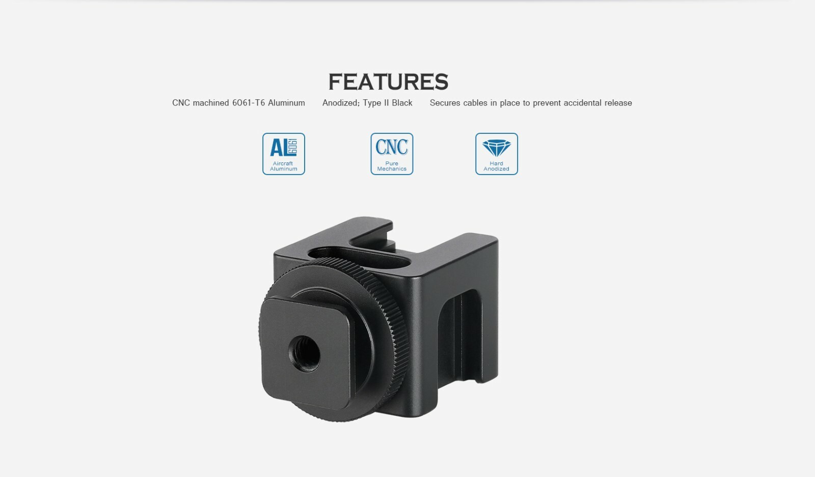 【Leofoto USA】Leofoto FA-07 Hot/Cold Shoe 1/4″ Multi-Flash Adapter Accessory Hub