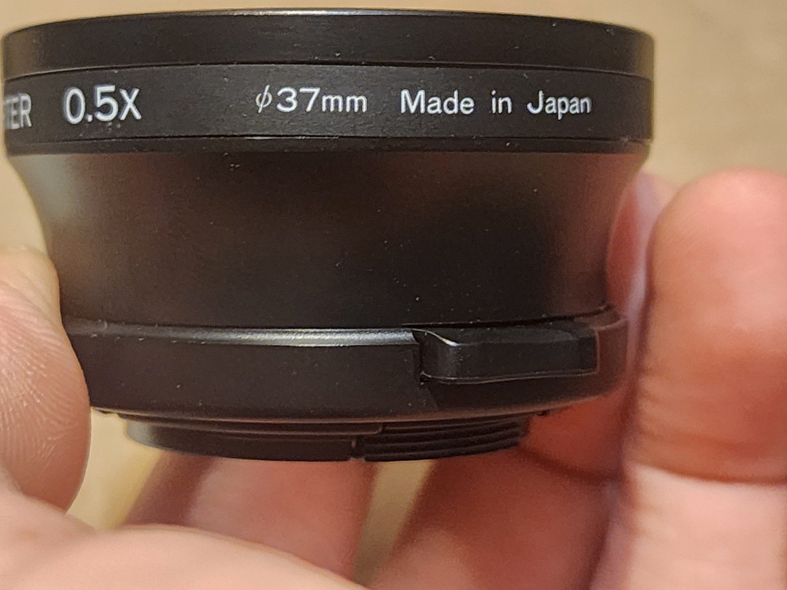 Tiffen Snap-on Conversion Lens 0.5x 37mm Suver-Wide Angle Converter Japan Made