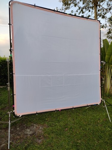 12’x12′ 3.6×3.6m Silks Softens Light White Silk Diffusion/Overhead Butterfly