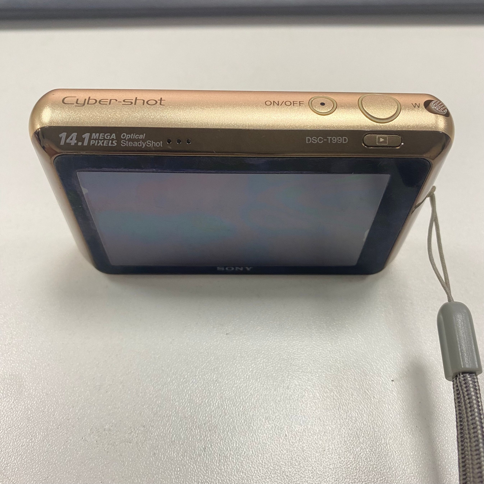 SONY Cyber Shot DSC-T99D 14.1MP CCD Vintage Digital Camera_RARE GOLD 90 NEW