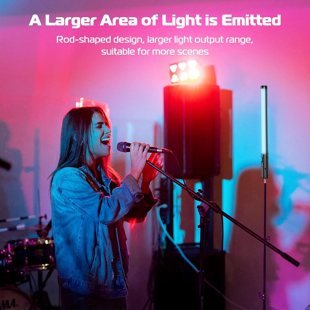 RGB LED Photography Lighting Portable Wand Handheld LED Video Light