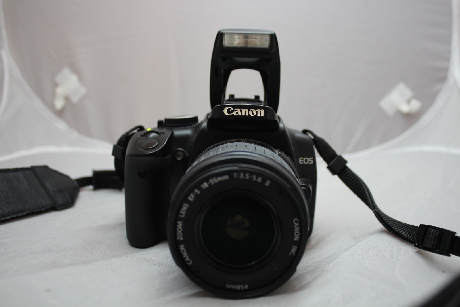 Canon EOS Digital Rebel XTi DSLR Camera w/ EF-S 18-55mm Lens + Battery