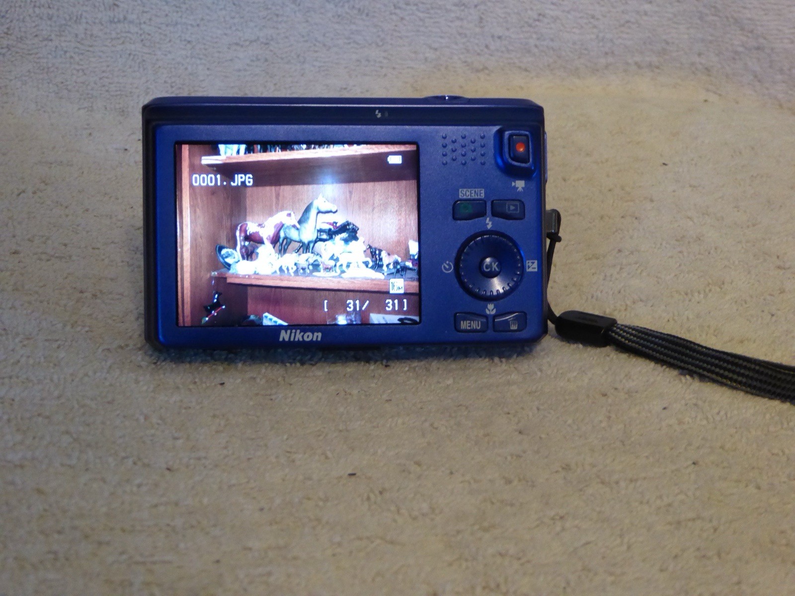 Nikon COOLPIX S6300 Digital Camera 16.0MP 10X Optical Zoom Blue Fast shipping