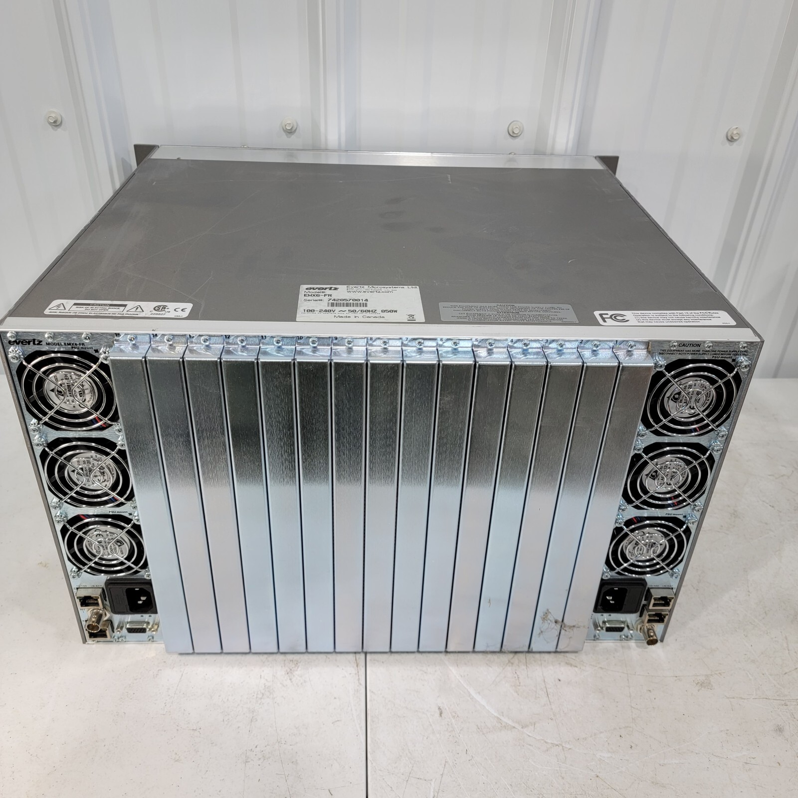 EMX6-FR Video Processing Modular Multiframe 15x EMX Slots 100-240v, 2x PSU