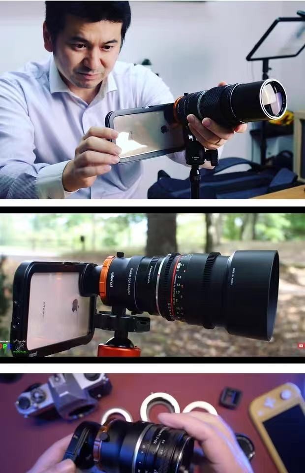 Ulanzi DOF Adapter for Smartphone to Sony E-mount Camera Lens to 17 mm screw