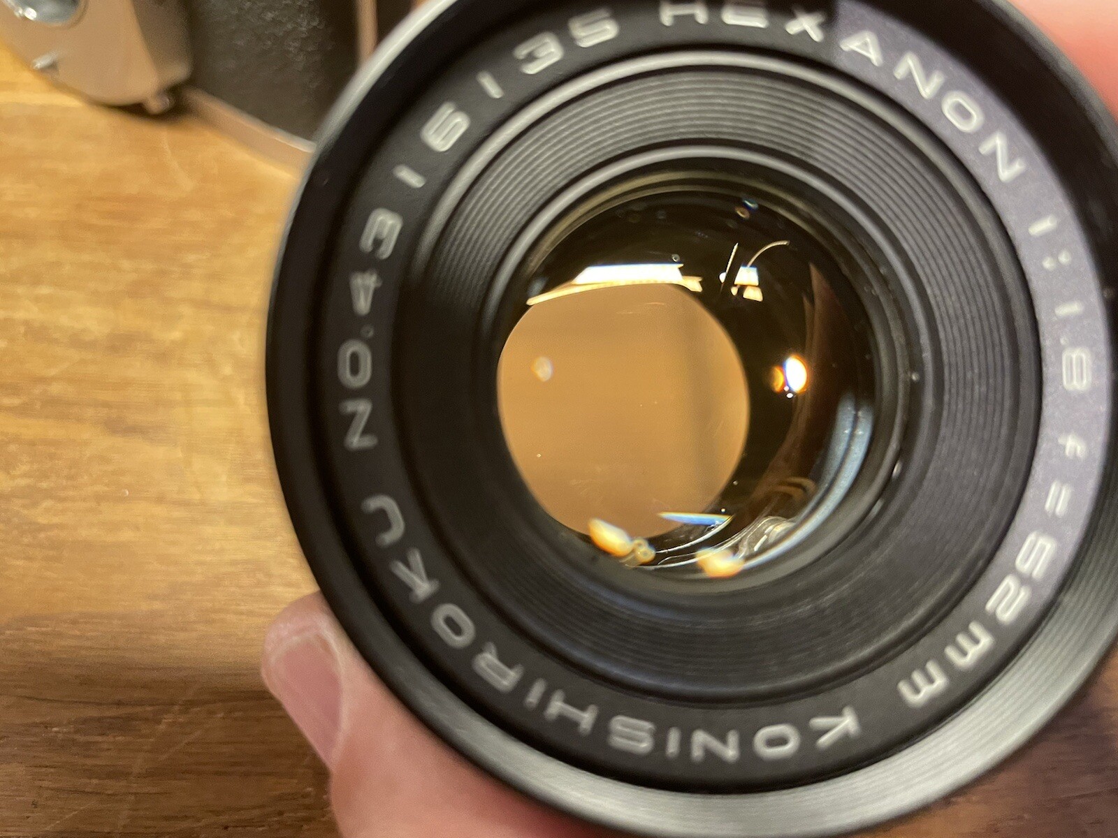 *Rare Meter Works : Near Mint ++* Konica FM Film Camera Hexanon 52mm F/1.8 Lens