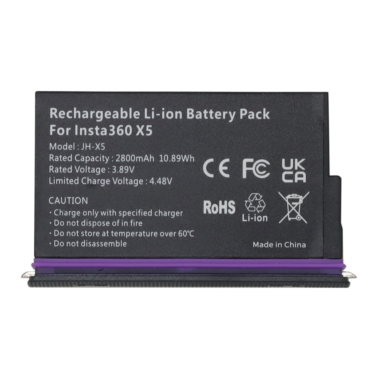 NEW Rechargeable Battery for Insta360 X5 Action Camera CINSBAHA 2800mAh
