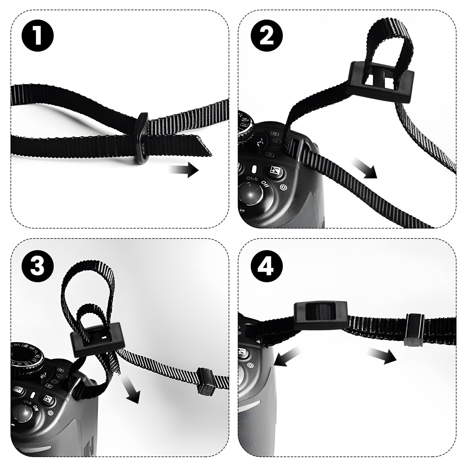 Camera Strap Black Neck Shoulder Strap with Quick Release Buckles,Adjustable …