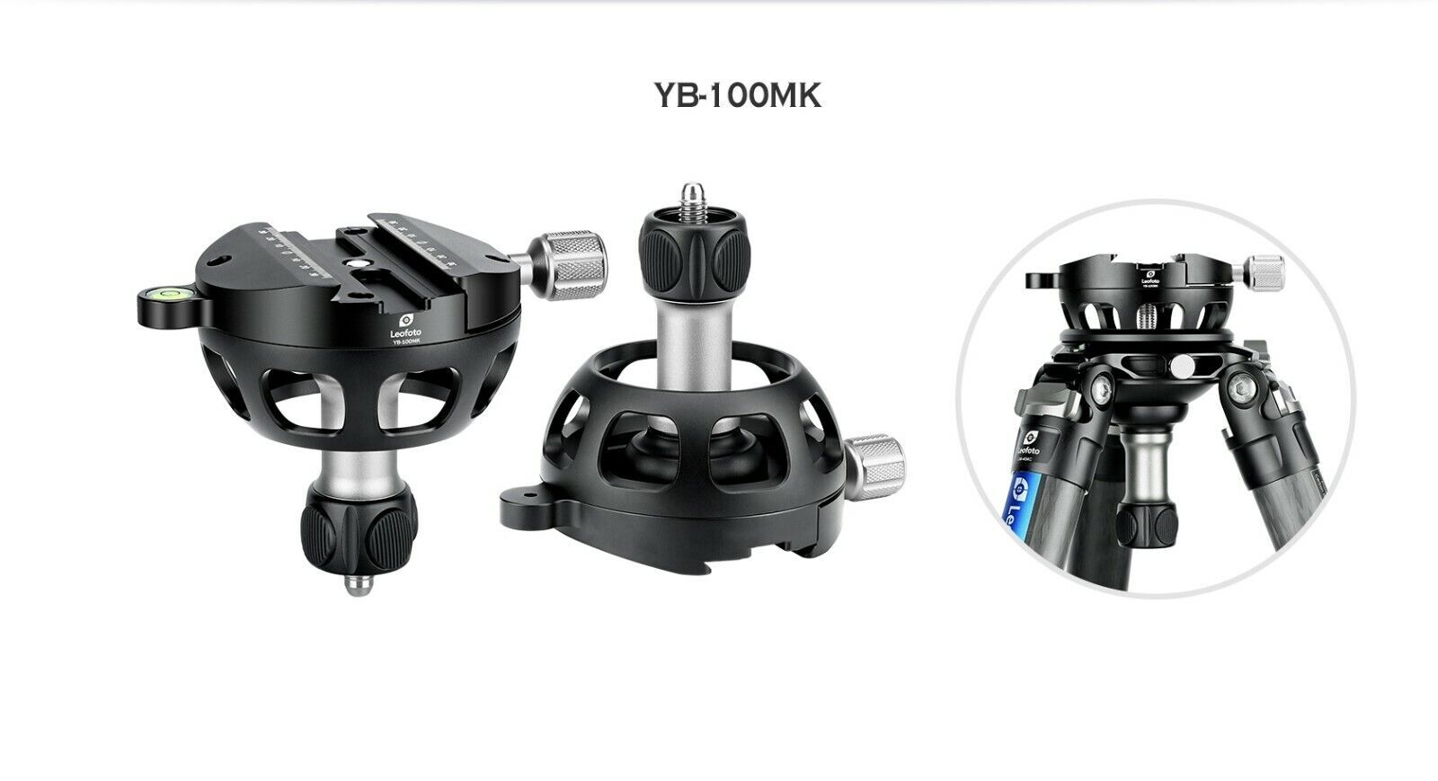 Leofoto YB-100SK Leveling Base with Handle for 100mm Bowl