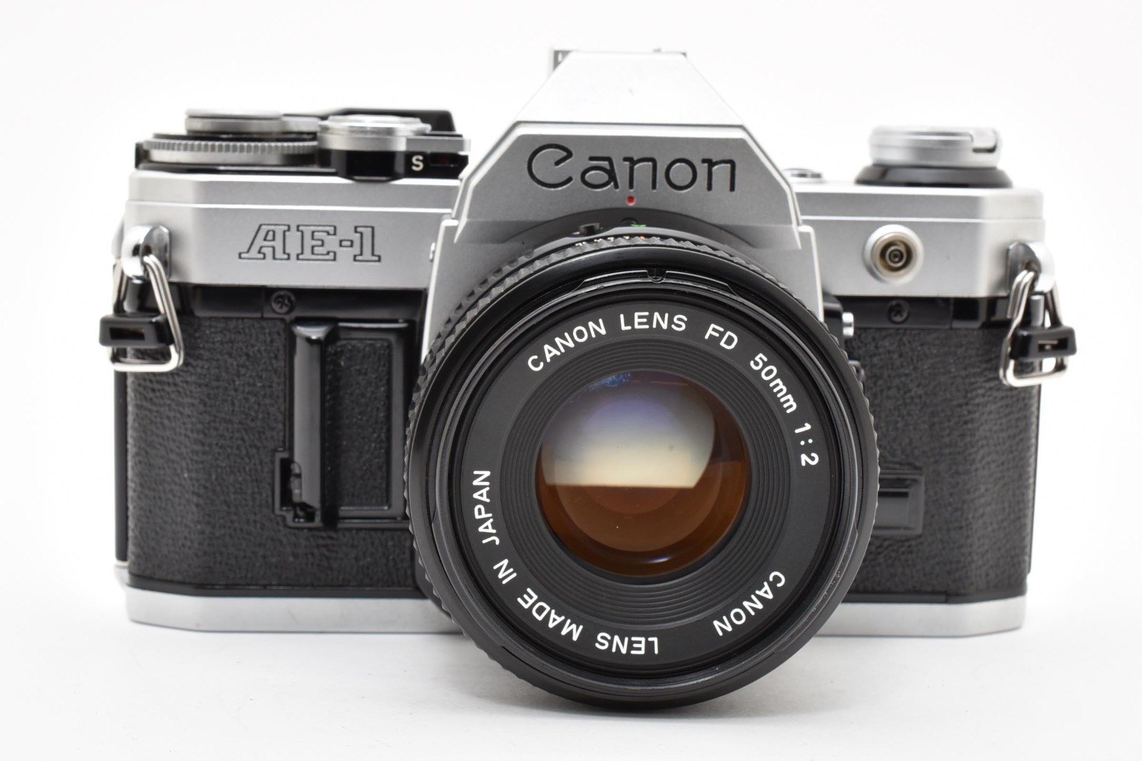 Read [Excellent+] Canon AE-1 35mm SLR Film Camera w/ 50mm f/2 Lens #78098