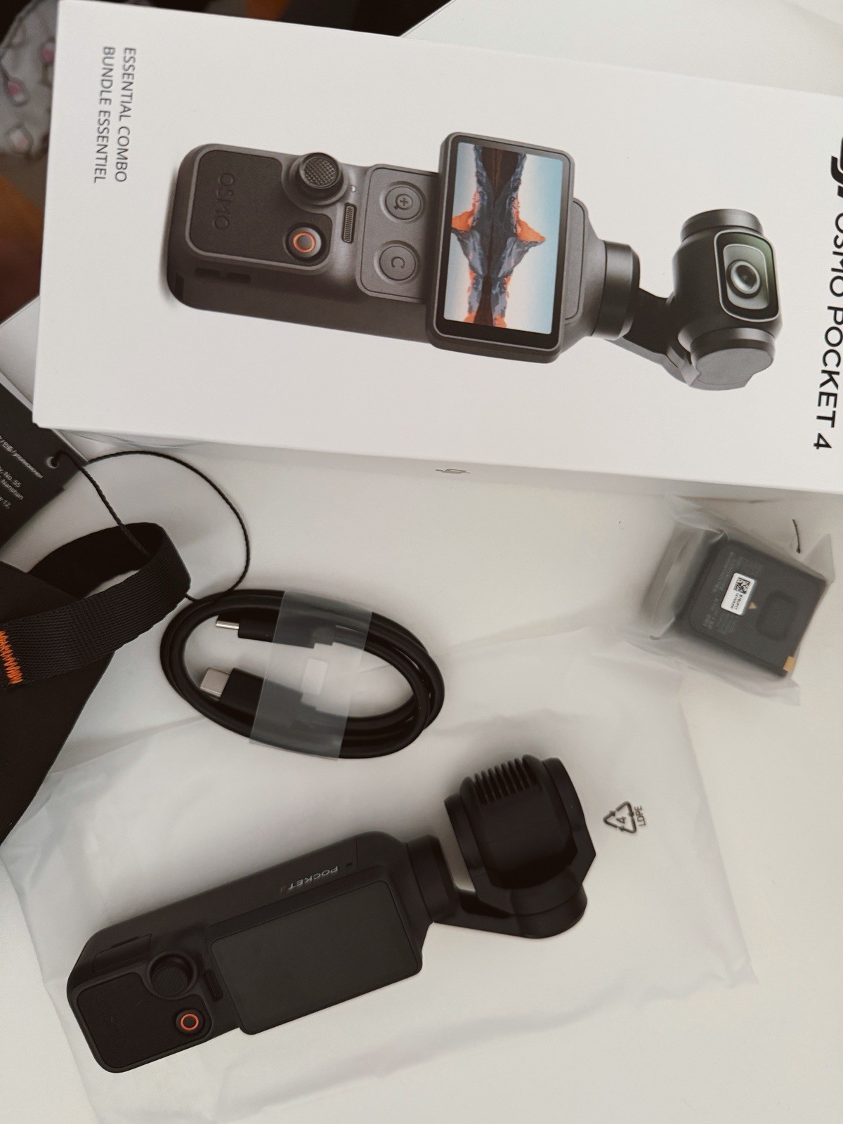 DJI Osmo Pocket 4 Essential Combo Handheld 3-Axis Gimbal Camera Stabilizer