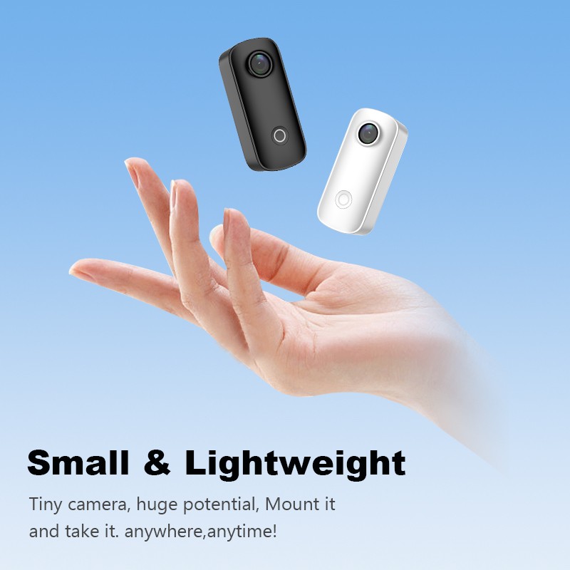 SJCAM Mini Wifi Action Camera Pocket Sized 4K Wearable Body Camera Sports Video