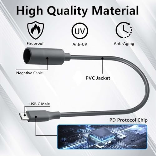 USB C to DC Power Cable – Waterproof Starlink Mini Type-C Male to Female