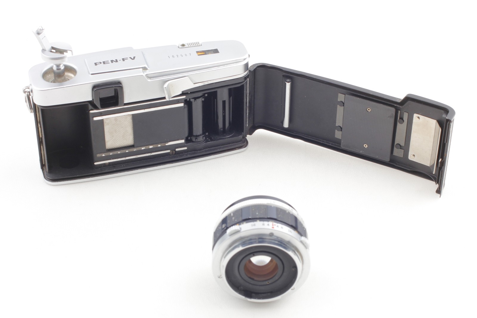 READ[Near MINT] Olympus PEN FV 35mm Half Frame Film Camera 38mm f1.8 From JAPAN