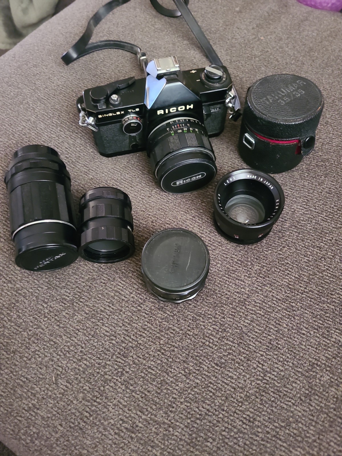 Ricoh Singlex TLS Film SLR. Working Great! 42mm Screw Mount. Pentax Lenses! R2