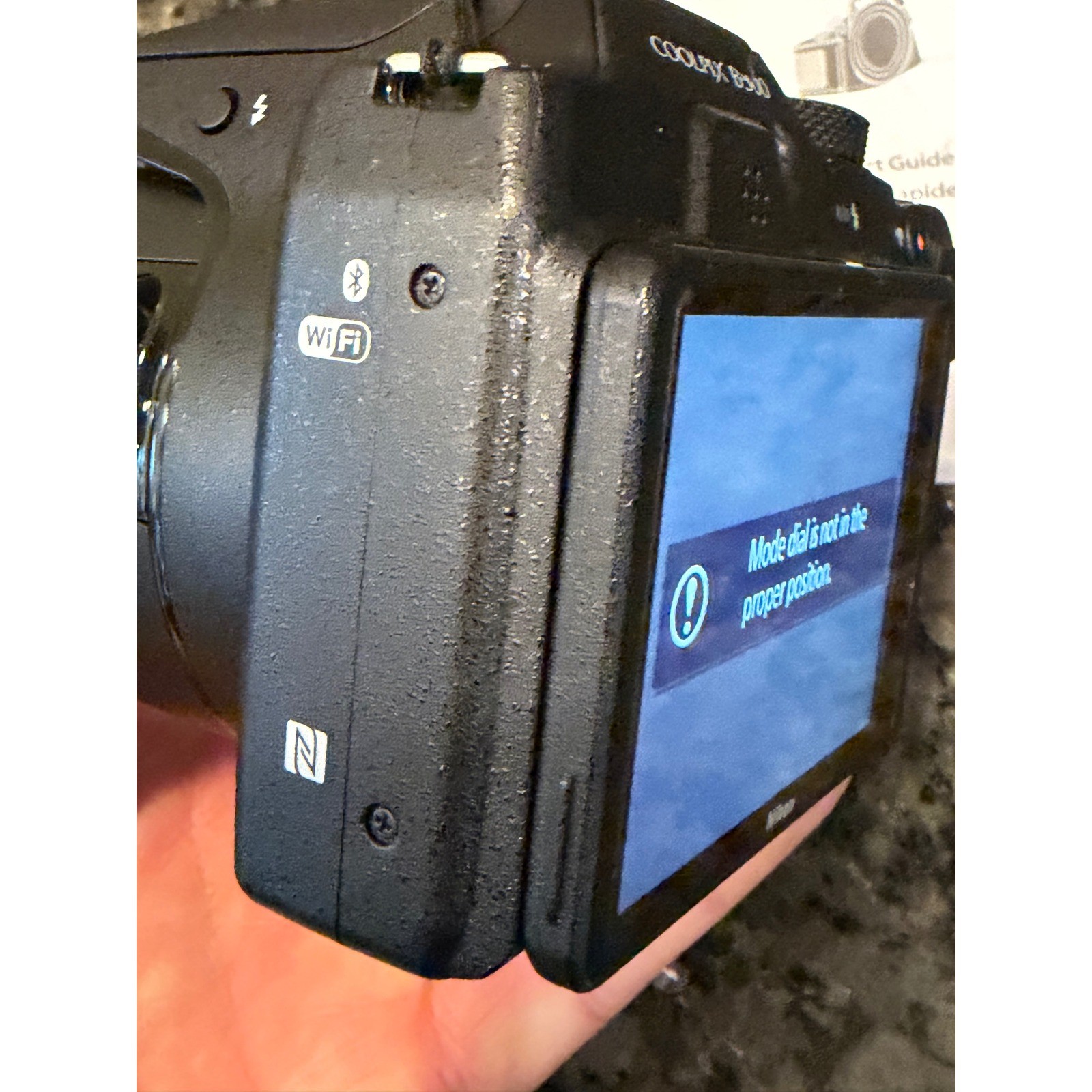 Nikon Coolpix B500 Black Digital Camera 40x Optical Zoom For Parts or Repair