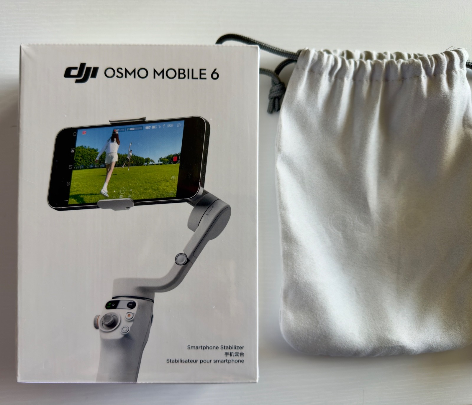 DJI Osmo Mobile 6 Smartphone Gimbal – Platinum Gray/Silver