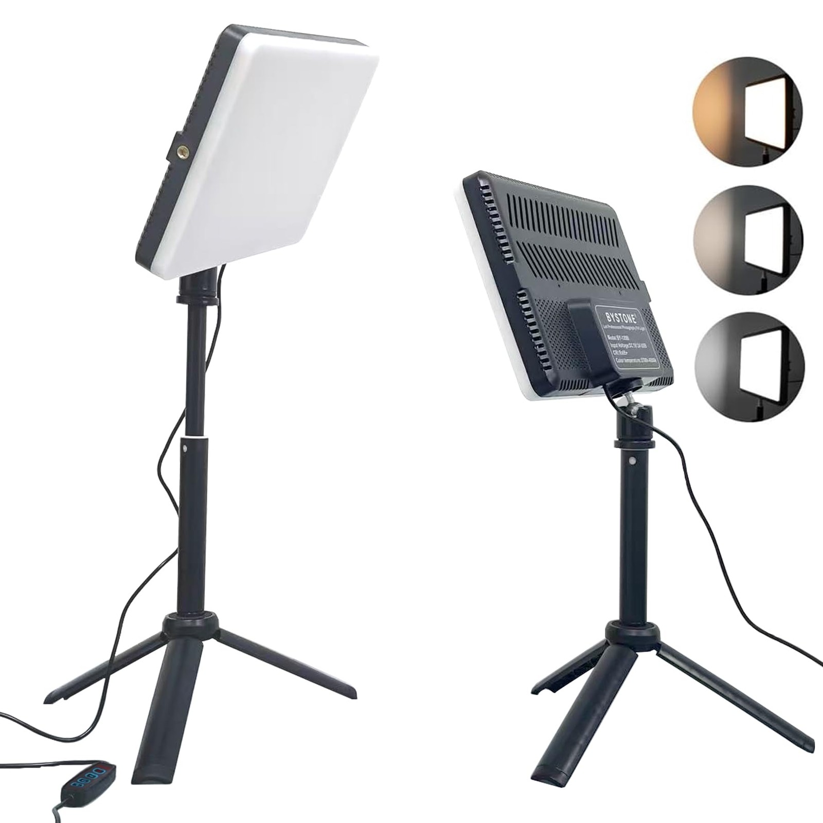 2 Pack LED Photo Lighting kit with Stand 2800-6500K Dimmable Photoshoot Light…