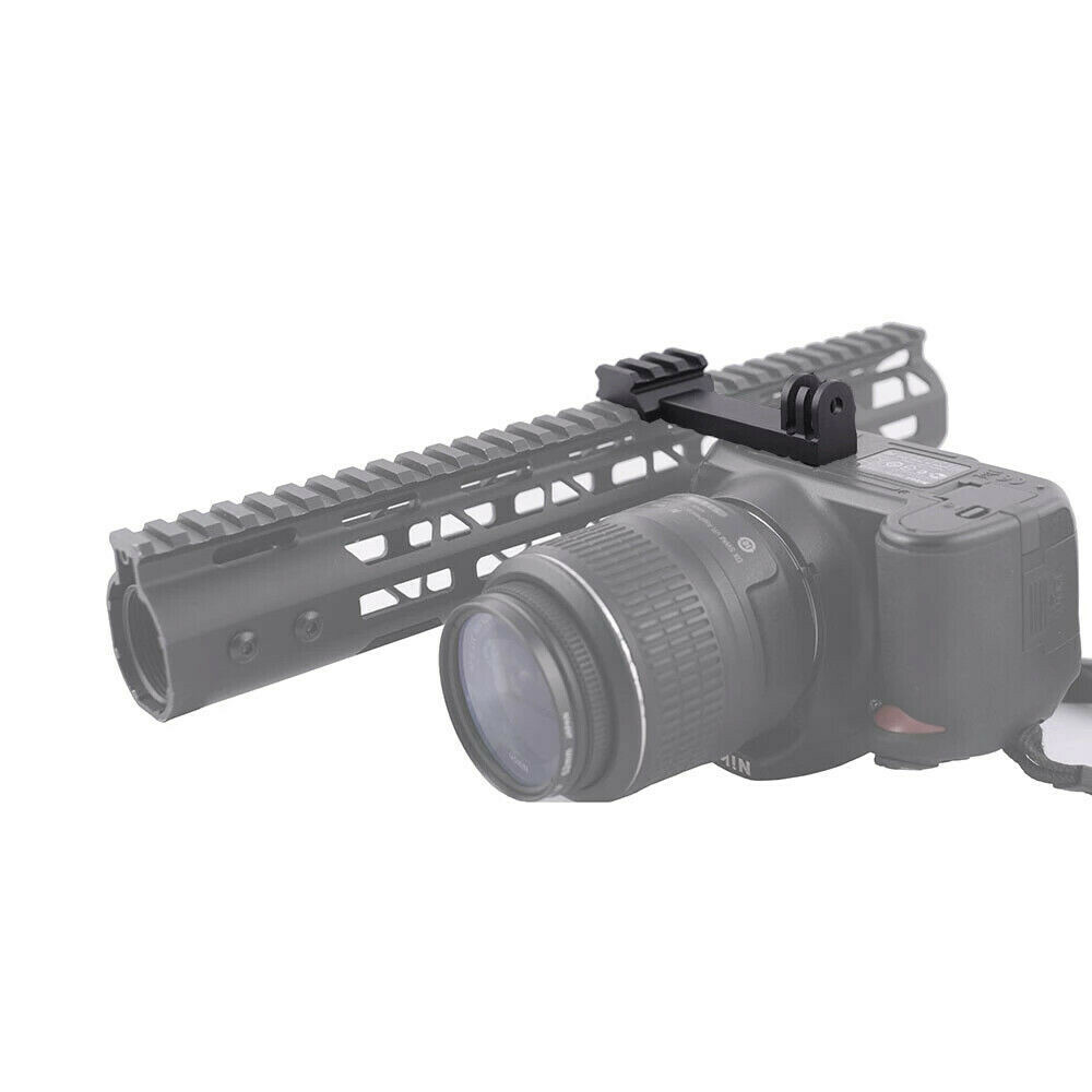 2in1 Rail Adapter Action Camera Pistol Airsoft Gun Mount for Gopro Hero Sony