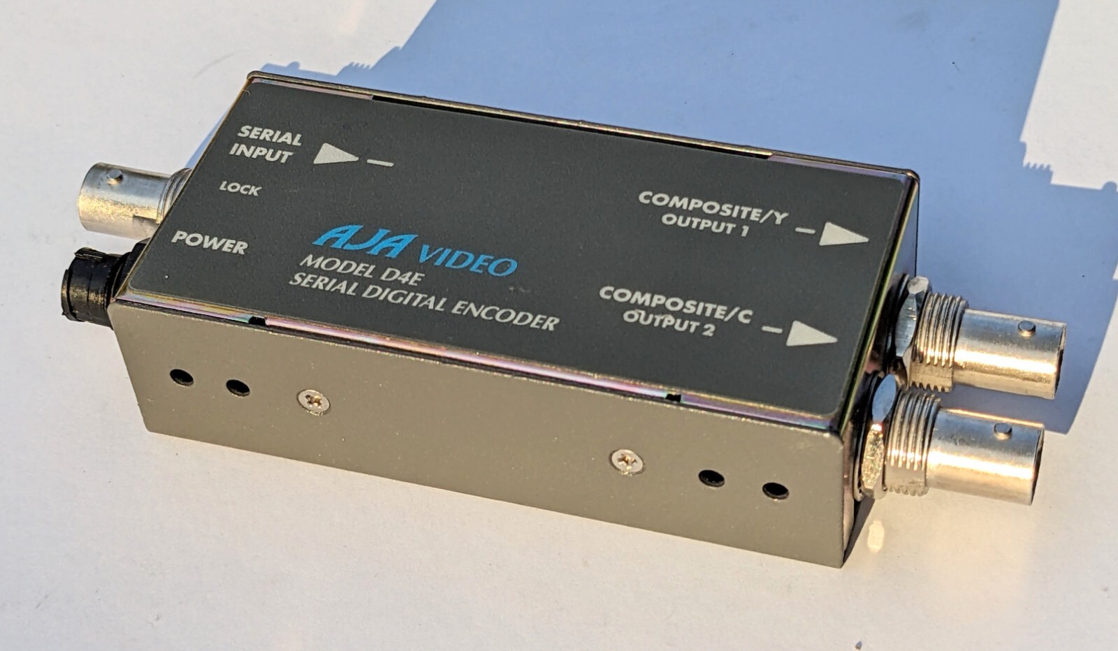 AJA D4E Serial Digital Video Encoder /Converter; SDI – 2 Composite Vid out NO PS
