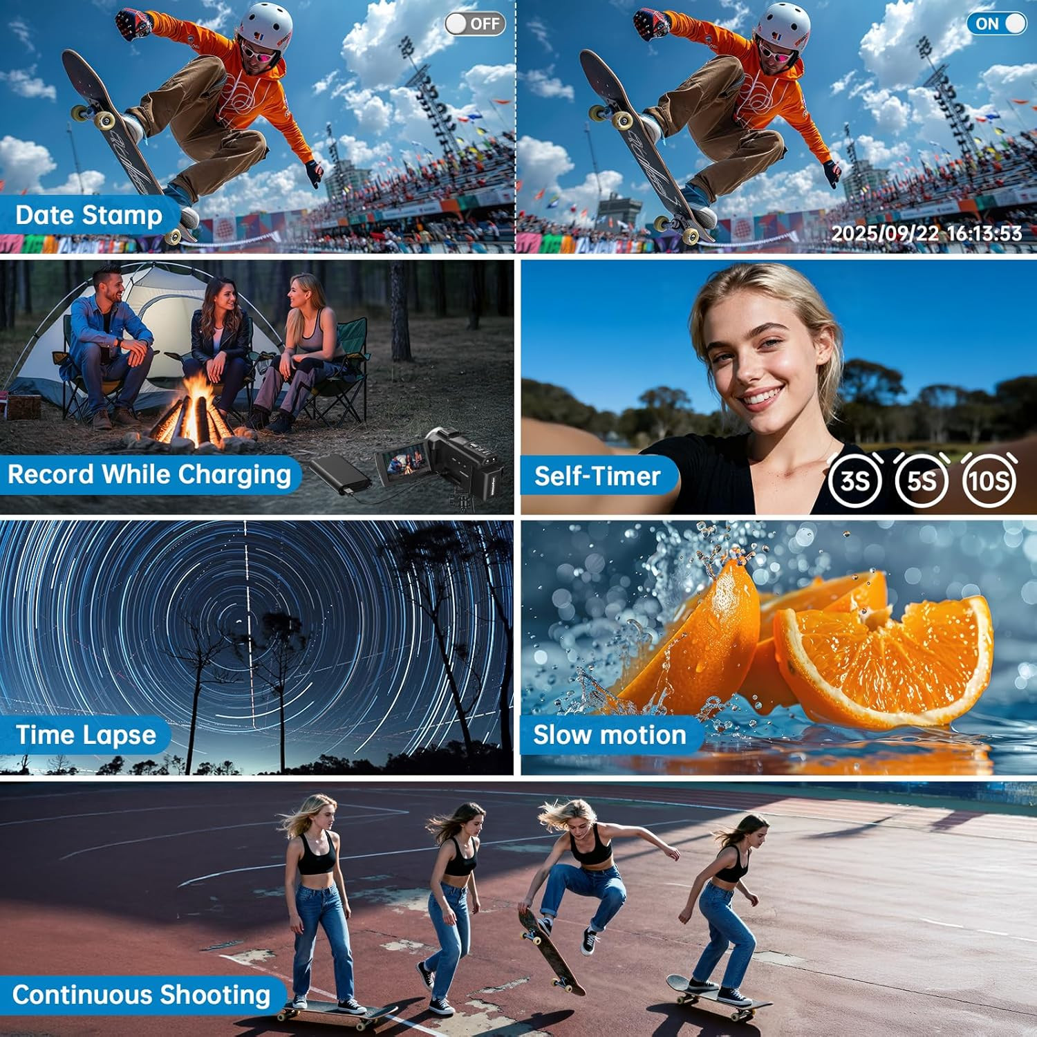 8K Video Camera Camcorder 2025 Latest 88MP Ultra HD Video Cameras Wifi Vlogging