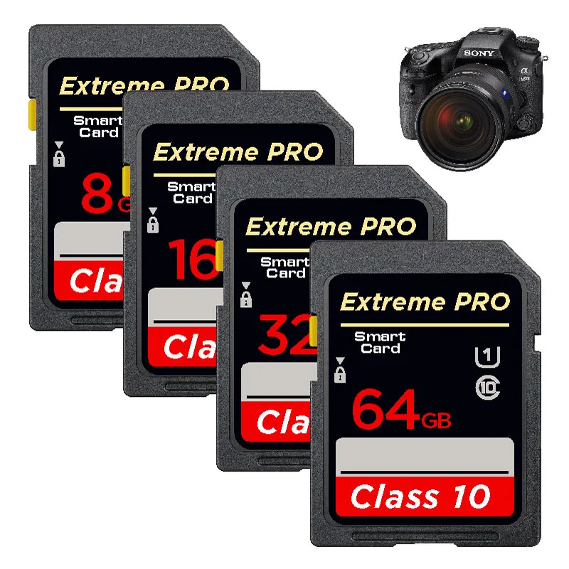 Class 10 SD Cards Original 16G 32GB U1 SDHC 64GB 128GB U3 SD Card SDA1XC Class10