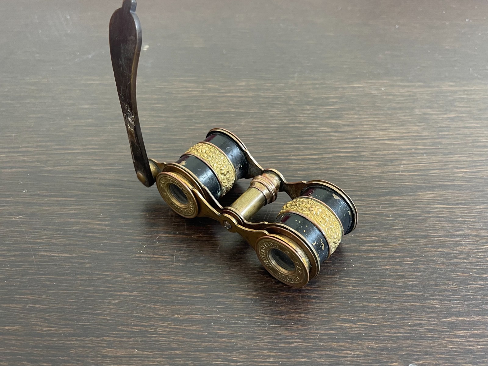 Antique FAR BREVET Opera Glasses, Brass and Gilt, France, 19th Century