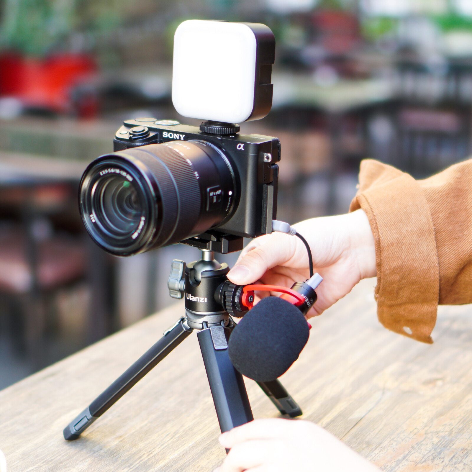 Ulanzi MT-24 Metal Table Tripod with Cold Shoe for DSLR Camera Phone